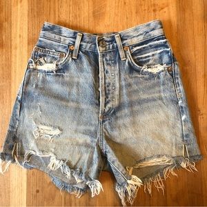 Agolde Dee High Rise Denim Short Size 23